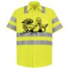 Men's High Visibility Safety Short Sleeve Work Shirt Thumbnail