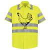 Men's High Visibility Safety Short Sleeve Work Shirt Thumbnail