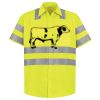 Men's High Visibility Safety Short Sleeve Work Shirt Thumbnail