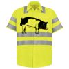 Men's High Visibility Safety Short Sleeve Work Shirt Thumbnail