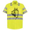 Men's High Visibility Safety Short Sleeve Work Shirt Thumbnail