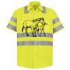 Men's High Visibility Safety Short Sleeve Work Shirt Thumbnail