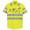 Men's High Visibility Safety Short Sleeve Work Shirt Thumbnail