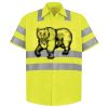 Men's High Visibility Safety Short Sleeve Work Shirt Thumbnail