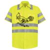 Men's High Visibility Safety Short Sleeve Work Shirt Thumbnail