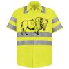 Men's High Visibility Safety Short Sleeve Work Shirt Thumbnail