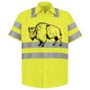 Men's High Visibility Safety Short Sleeve Work Shirt Thumbnail
