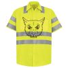 Men's High Visibility Safety Short Sleeve Work Shirt Thumbnail