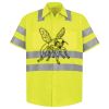 Men's High Visibility Safety Short Sleeve Work Shirt Thumbnail
