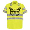 Men's High Visibility Safety Short Sleeve Work Shirt Thumbnail