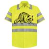 Men's High Visibility Safety Short Sleeve Work Shirt Thumbnail