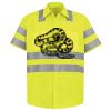 Men's High Visibility Safety Short Sleeve Work Shirt Thumbnail