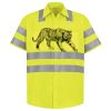 Men's High Visibility Safety Short Sleeve Work Shirt Thumbnail