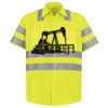 Men's High Visibility Safety Short Sleeve Work Shirt Thumbnail