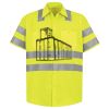Men's High Visibility Safety Short Sleeve Work Shirt Thumbnail