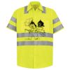 Men's High Visibility Safety Short Sleeve Work Shirt Thumbnail