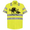 Men's High Visibility Safety Short Sleeve Work Shirt Thumbnail