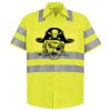 Men's High Visibility Safety Short Sleeve Work Shirt Thumbnail