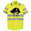 Men's High Visibility Safety Short Sleeve Work Shirt Thumbnail