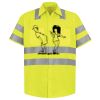 Men's High Visibility Safety Short Sleeve Work Shirt Thumbnail