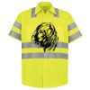 Men's High Visibility Safety Short Sleeve Work Shirt Thumbnail