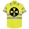 Men's High Visibility Safety Short Sleeve Work Shirt Thumbnail