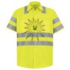 Men's High Visibility Safety Short Sleeve Work Shirt Thumbnail