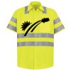 Men's High Visibility Safety Short Sleeve Work Shirt Thumbnail