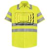 Men's High Visibility Safety Short Sleeve Work Shirt Thumbnail