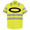 Men's High Visibility Safety Short Sleeve Work Shirt Thumbnail