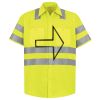 Men's High Visibility Safety Short Sleeve Work Shirt Thumbnail
