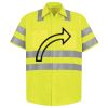 Men's High Visibility Safety Short Sleeve Work Shirt Thumbnail