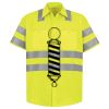 Men's High Visibility Safety Short Sleeve Work Shirt Thumbnail