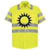 Men's High Visibility Safety Short Sleeve Work Shirt Thumbnail