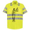 Men's High Visibility Safety Short Sleeve Work Shirt Thumbnail