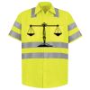 Men's High Visibility Safety Short Sleeve Work Shirt Thumbnail