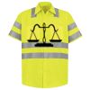 Men's High Visibility Safety Short Sleeve Work Shirt Thumbnail