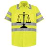 Men's High Visibility Safety Short Sleeve Work Shirt Thumbnail