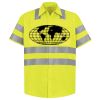 Men's High Visibility Safety Short Sleeve Work Shirt Thumbnail