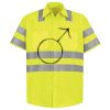 Men's High Visibility Safety Short Sleeve Work Shirt Thumbnail