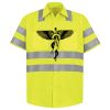 Men's High Visibility Safety Short Sleeve Work Shirt Thumbnail