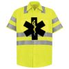 Men's High Visibility Safety Short Sleeve Work Shirt Thumbnail