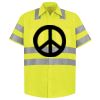 Men's High Visibility Safety Short Sleeve Work Shirt Thumbnail