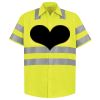Men's High Visibility Safety Short Sleeve Work Shirt Thumbnail