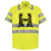 Men's High Visibility Safety Short Sleeve Work Shirt Thumbnail