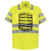 Men's High Visibility Safety Short Sleeve Work Shirt Thumbnail