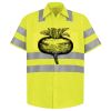 Men's High Visibility Safety Short Sleeve Work Shirt Thumbnail