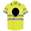 Men's High Visibility Safety Short Sleeve Work Shirt Thumbnail