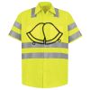 Men's High Visibility Safety Short Sleeve Work Shirt Thumbnail
