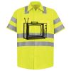 Men's High Visibility Safety Short Sleeve Work Shirt Thumbnail